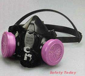 Respirator, Half Face, Silicone, Air Purifying, Large - Air Purify